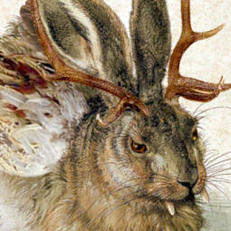 painting edit of a wolpertinger